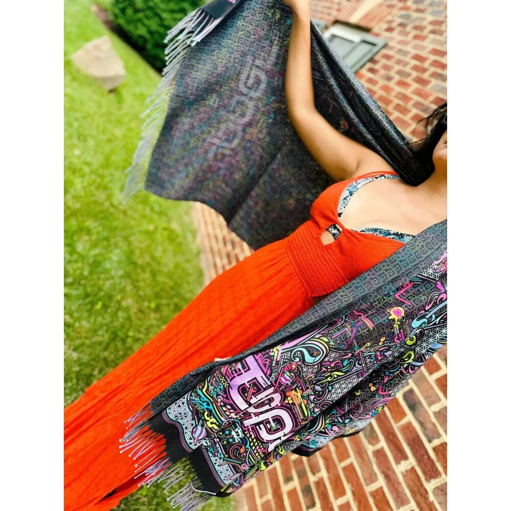 Tipper Double sided Pashmina EDM RAVE